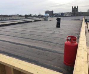 flat roofing background image